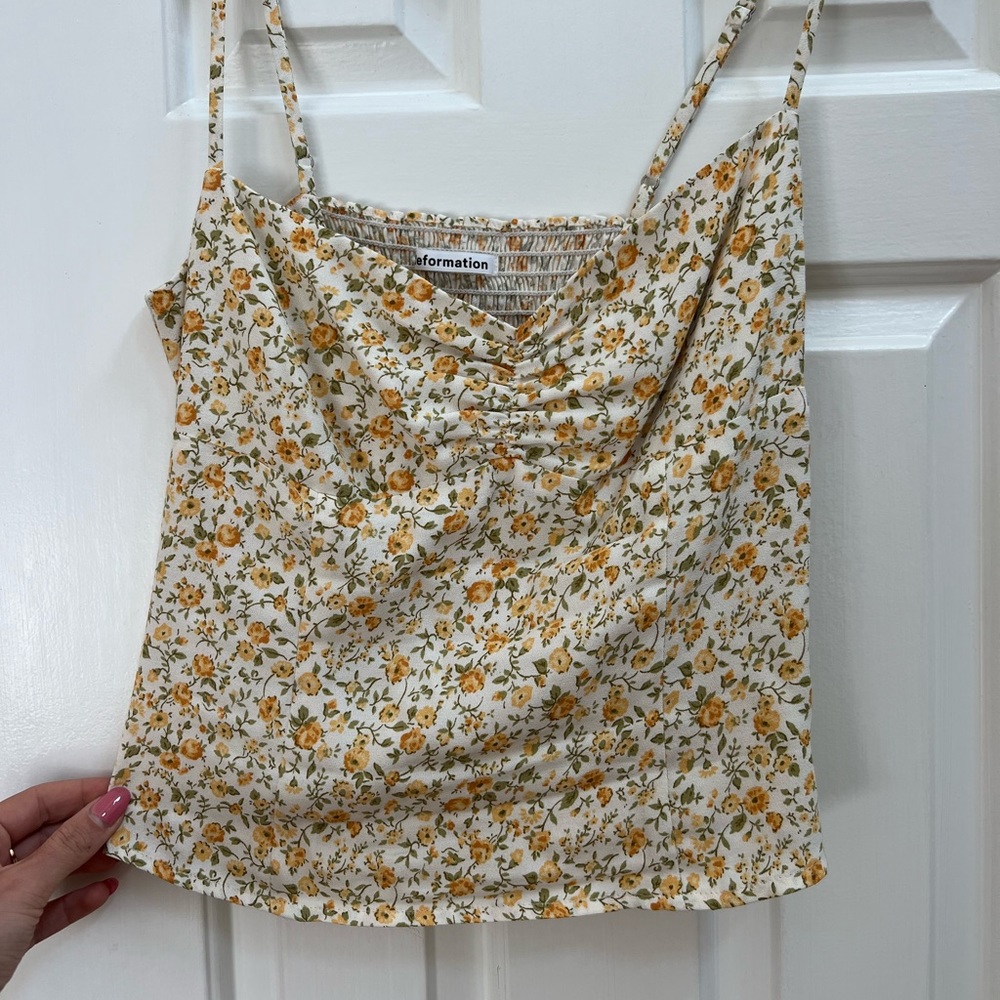 Reformation floral tank size 4